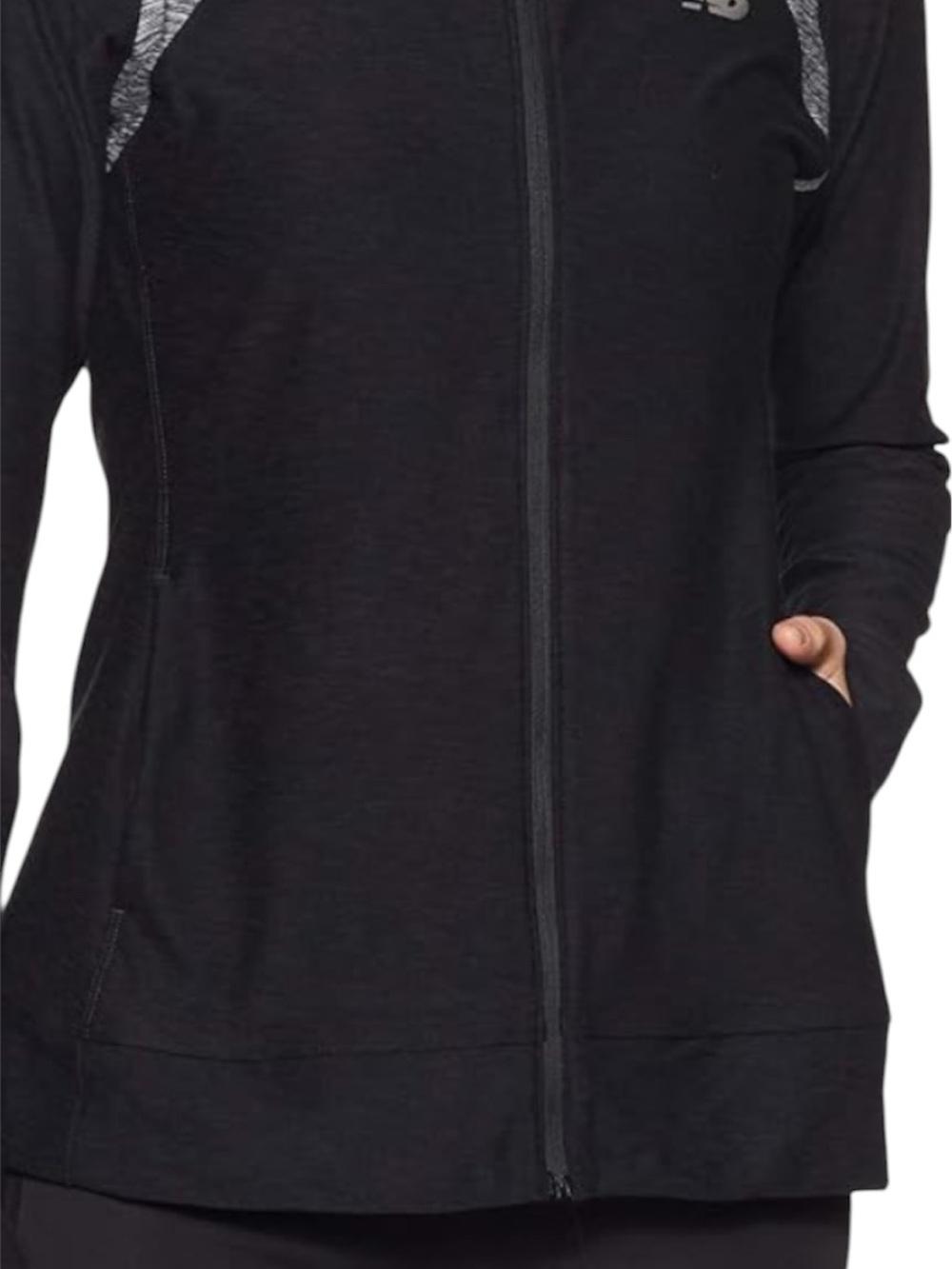 New Balance Women's Black Full-Zip Athletic Jacket size XL L400